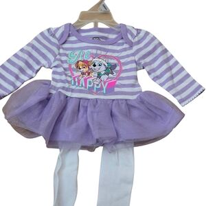 Nickelodeon Purple and White Kids Matching Set